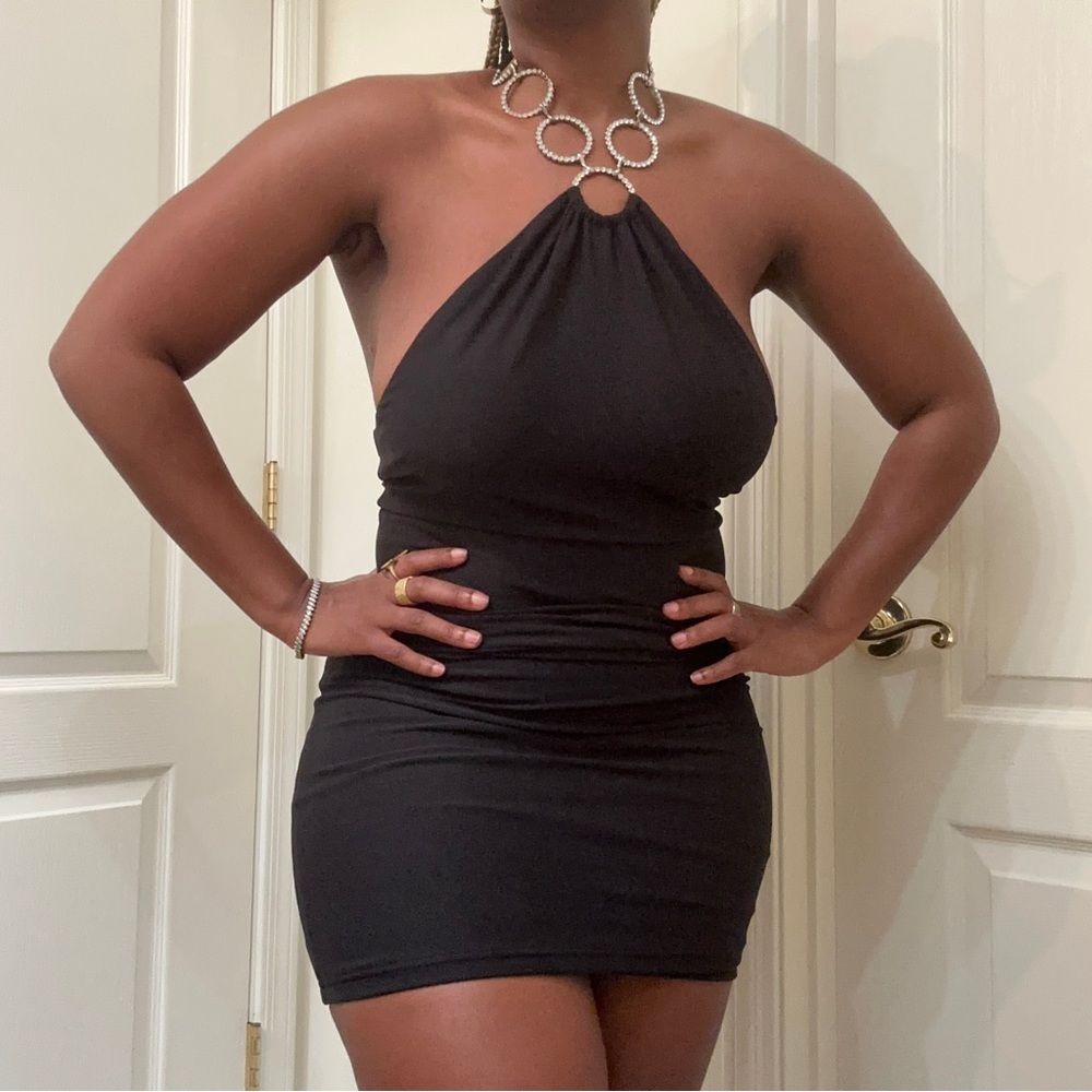 F21 Disco Black Dress